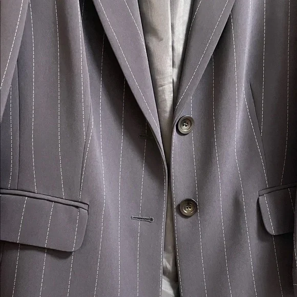 Talbots Women's Navy Pinstripe Suit - Picture 3 of 6